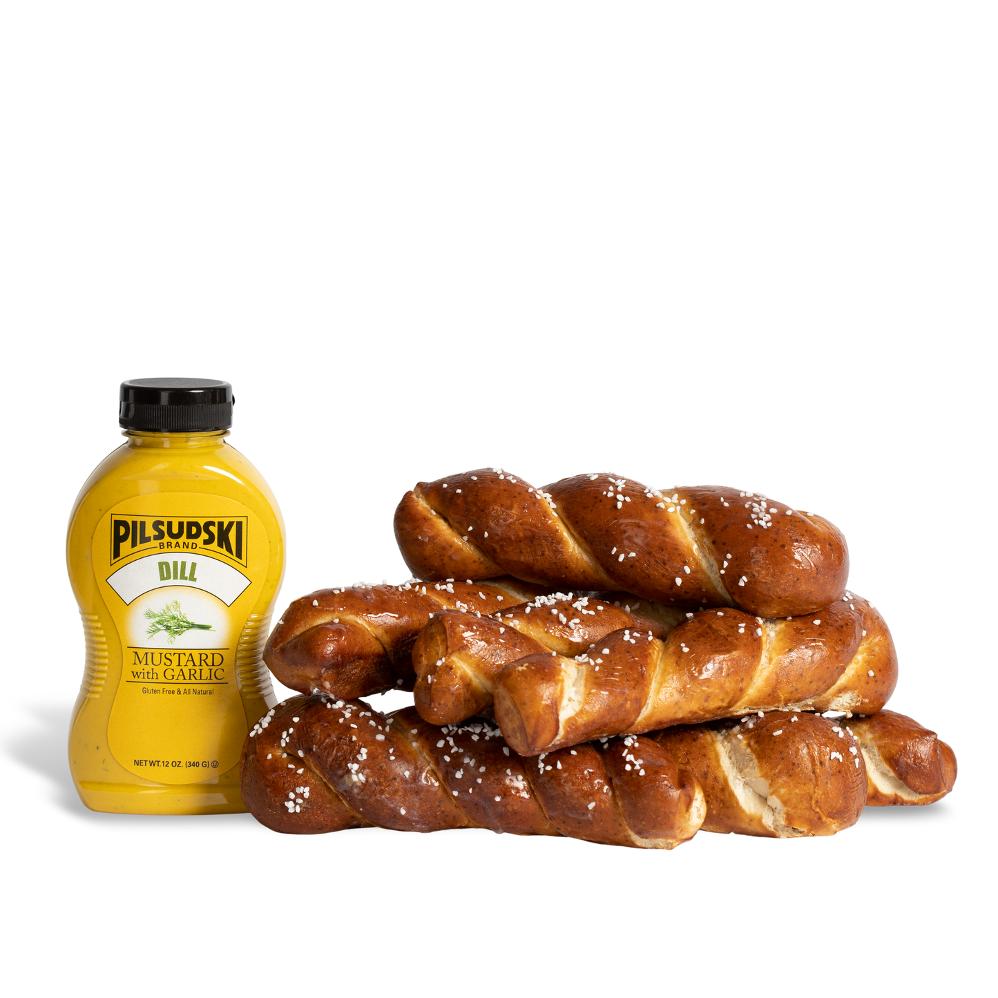 Pretzel Braids Dill Mustard