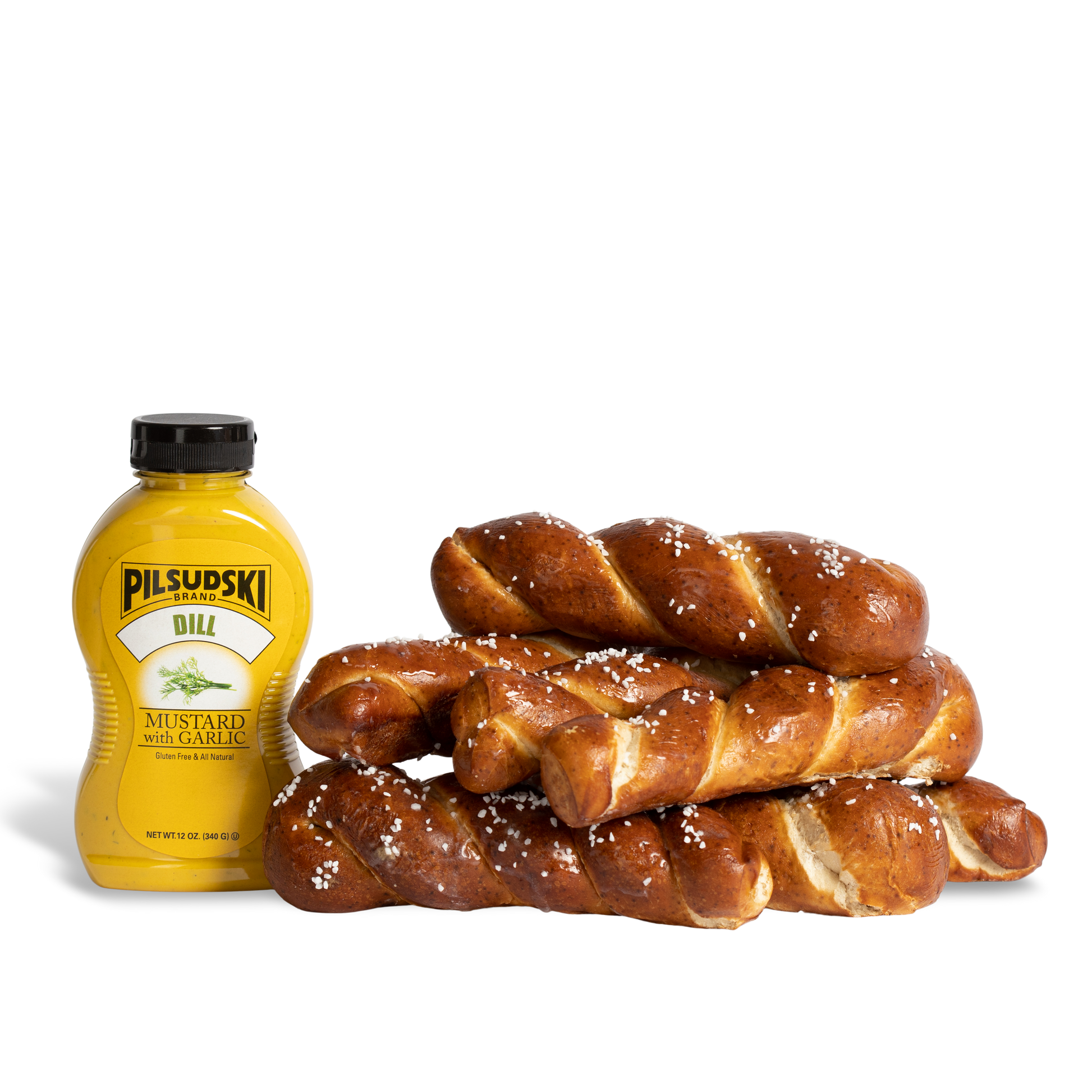 Pretzel Braids Dill Mustard
