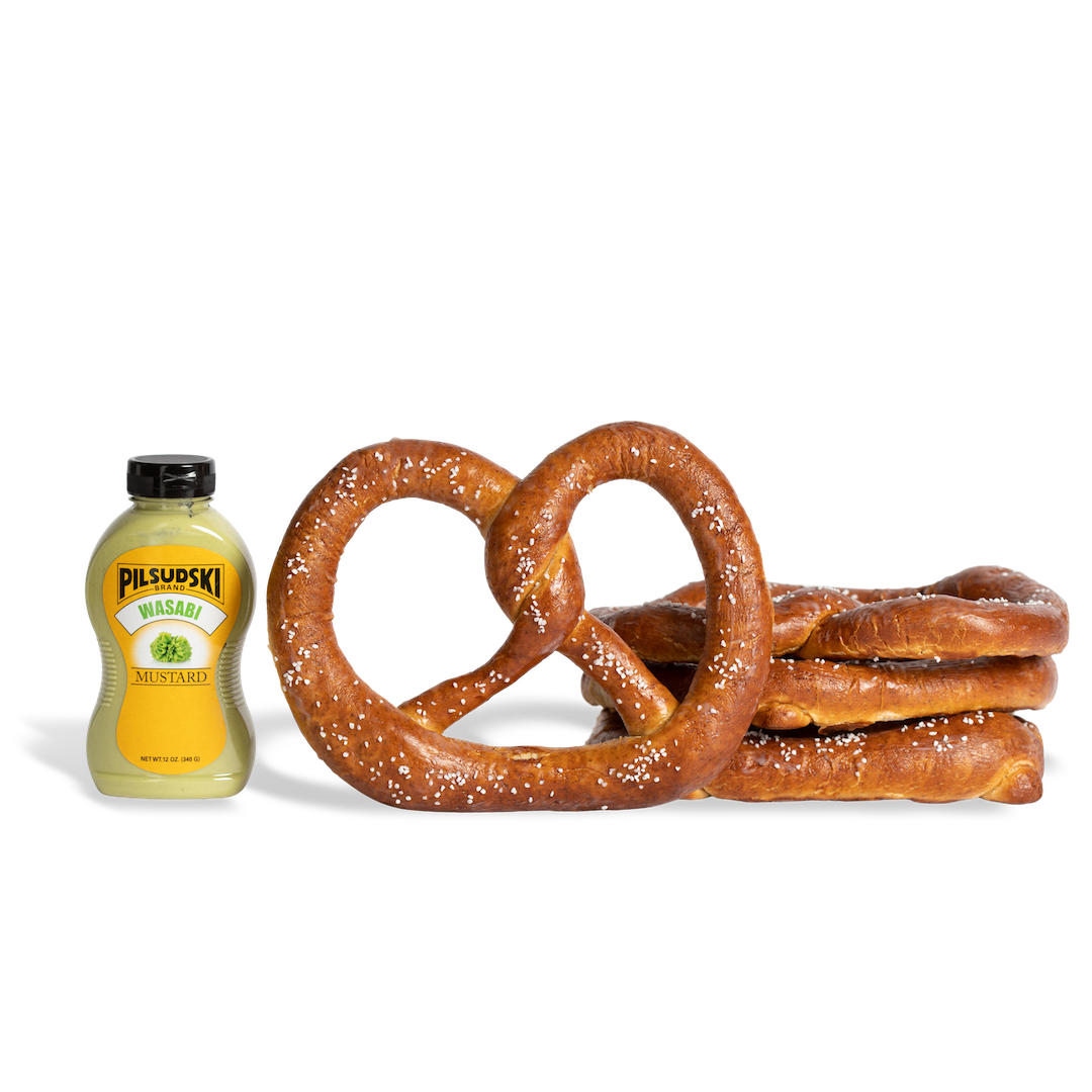 Jumbo Pretzel Twists Wasabi Mustard