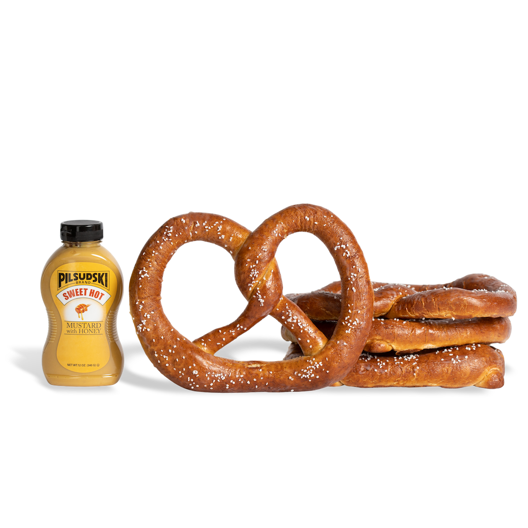 Jumbo Pretzel Twists Sweet Hot Mustard
