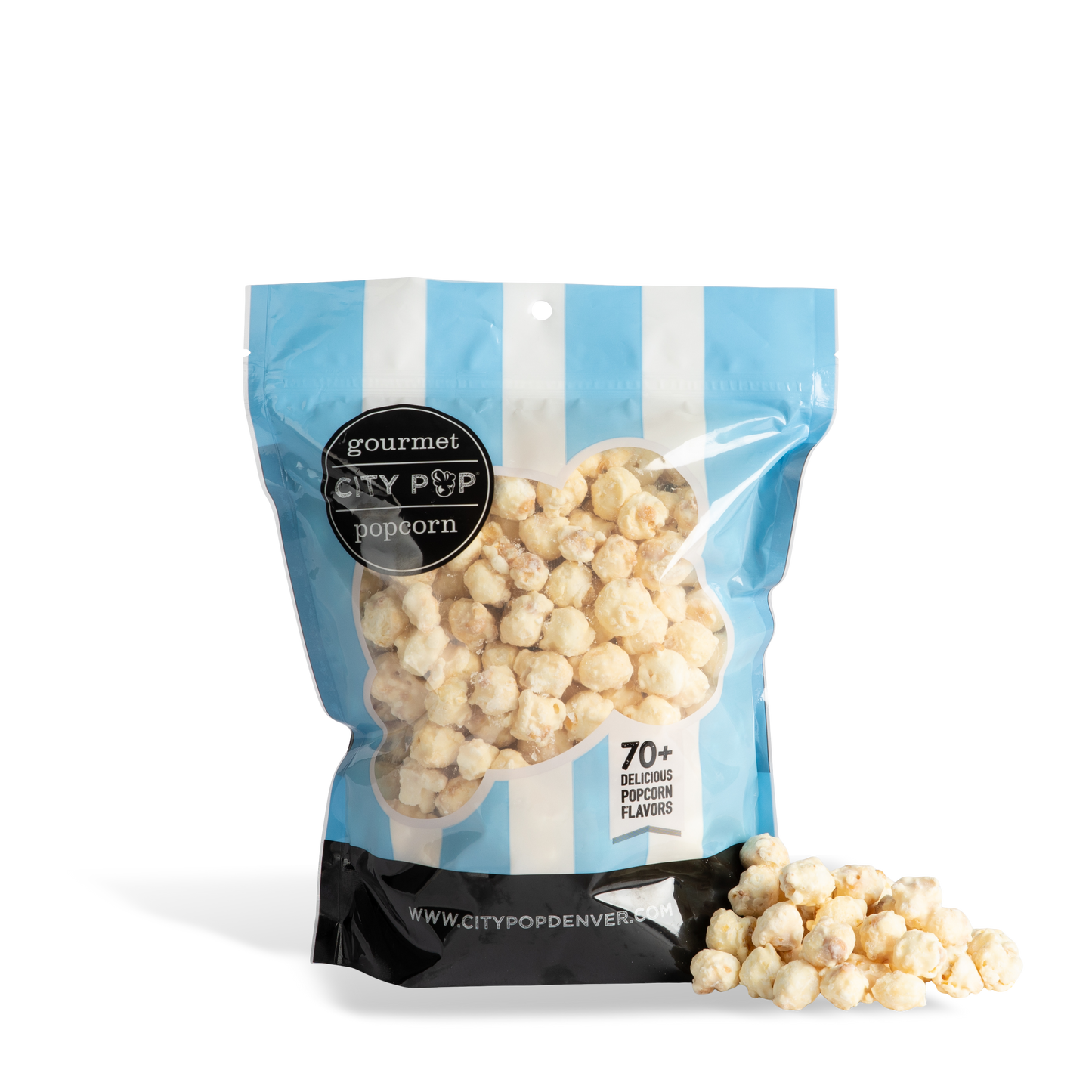 City Pop White Chocolate Popcorn Bag With Kernel