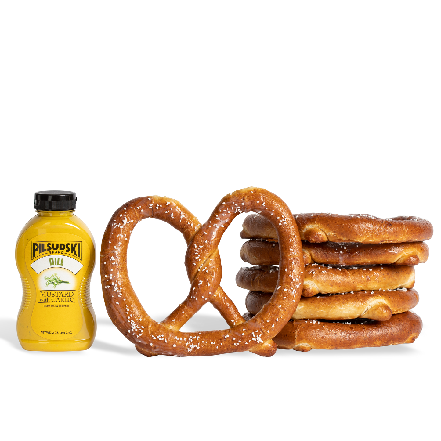 Soft Baked Pretzels Dill Mustard