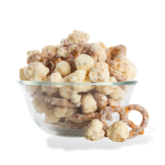 White Chocolate Pretzel Popcorn