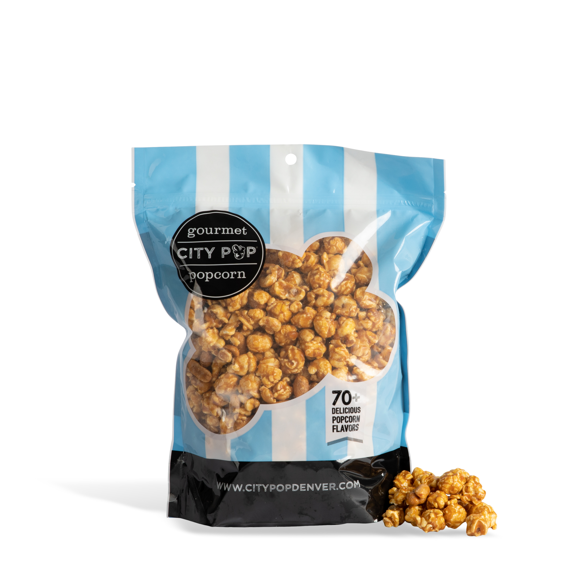 City Pop Caramel Peanut Popcorn Bag With Kernel