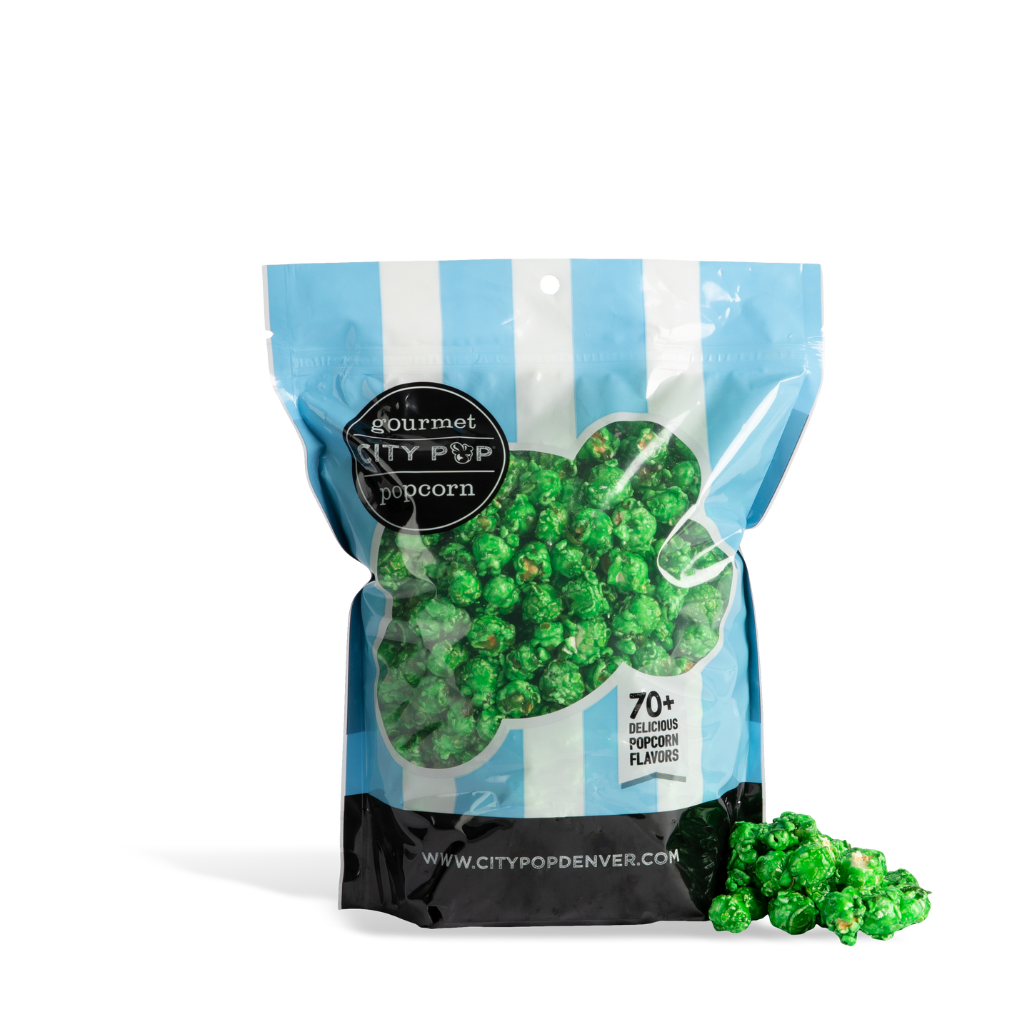 City Pop Green Apple Popcorn Bag With Kernel