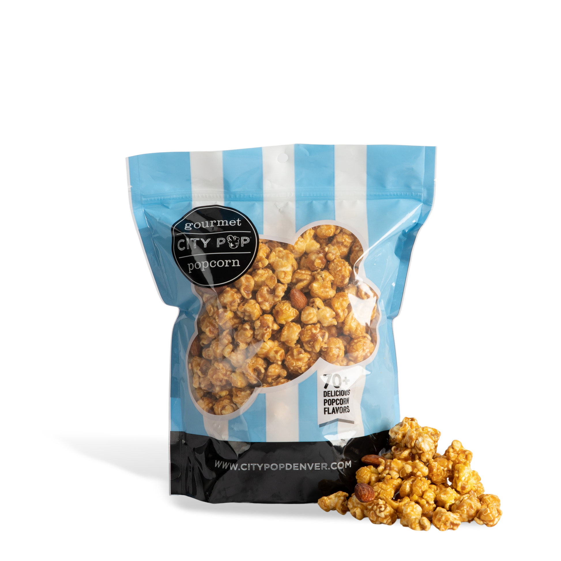 City Pop Toffee Almond Popcorn Bag With Kernel